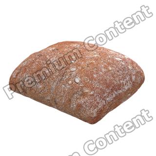 Whole Grain Ciabatta 3D Scan Retopo